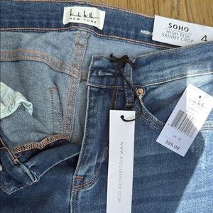 Nicole Miller Blue High Rise Jeans with Classic Denim Style